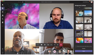 Custom background in Microsoft Teams